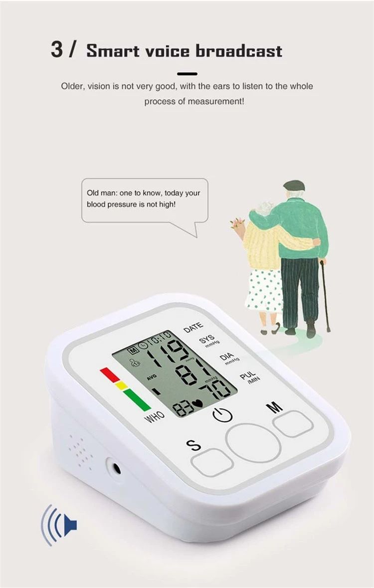 Arm-type electronic voice blood pressure moniroring machine- Electronic blood pressure machine