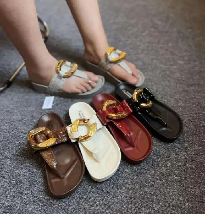 SIZE 37 - 42 Women's Shoes Sandals Ladies Flats Sandals New Flat-soled Color-blocked Bow ladies Sandals Large Size Women Shoes Flat Sandals Retro Girls Simple Open Shoes for Ladies