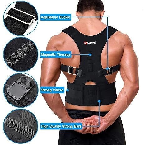 Posture Corrector Men Women Back Brace for Upper and Lower Full Back Support Straightener Support Provides Neck,Shoulder Pain Relief ,Back Straightener, Scoliosis,Hunchback spine Correction,