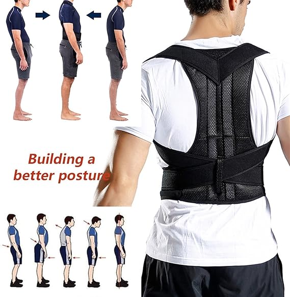 Posture Corrector Men Women Back Brace for Upper and Lower Full Back Support Straightener Support Provides Neck,Shoulder Pain Relief ,Back Straightener, Scoliosis,Hunchback spine Correction,