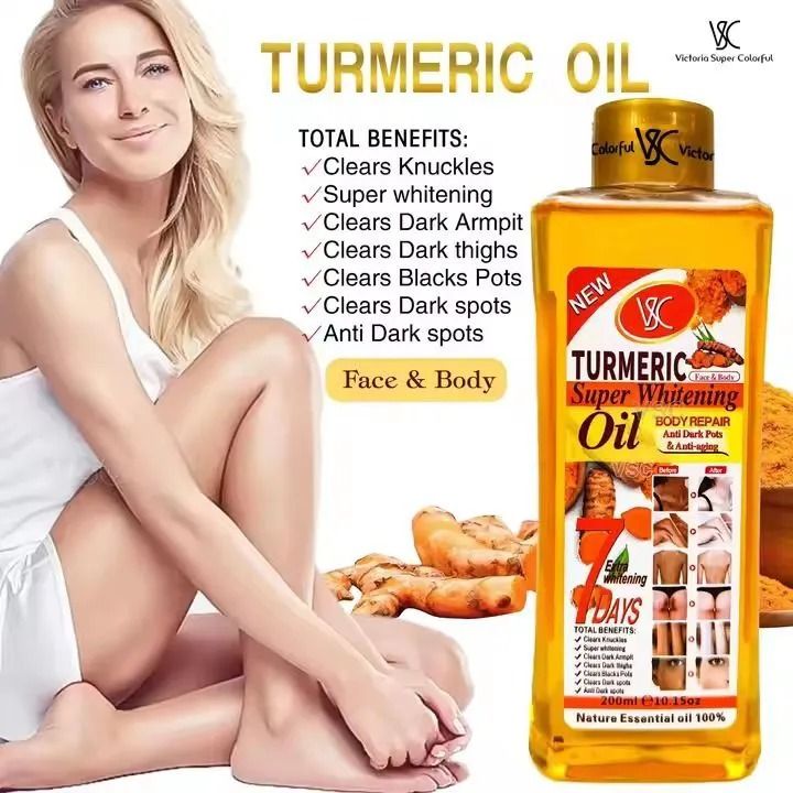 OFFER!! VEET GOLD Turmeric Oil Whitening & Brightening Body Oil-1000ml
