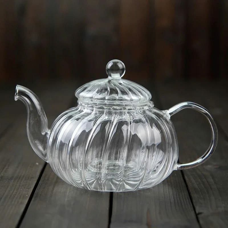 🥳🫒 UNBEATABLE DEALS 🌿 🍒Stripped High Borosilicate Glass Tea/Coffee Pot with Stainless Steel Infuser - Brew in Style! Elevate your tea or coffee experience with our Stripped High Borosilicate Glas