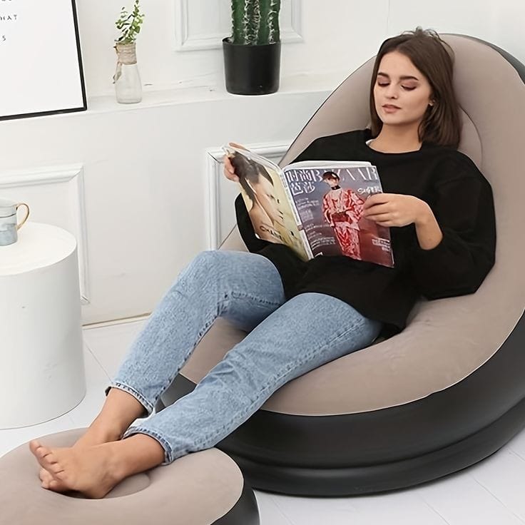 ⚡ 🥳🫒UNBEATABLE DEALS 🌿 🍒 – LIMITED STOCK! Inflatable Lazy Sofa – Ultimate Comfort Anytime, Anywhere!🔥 Relax in Style – Portable, Comfy & Perfect for Any Space! 🔥