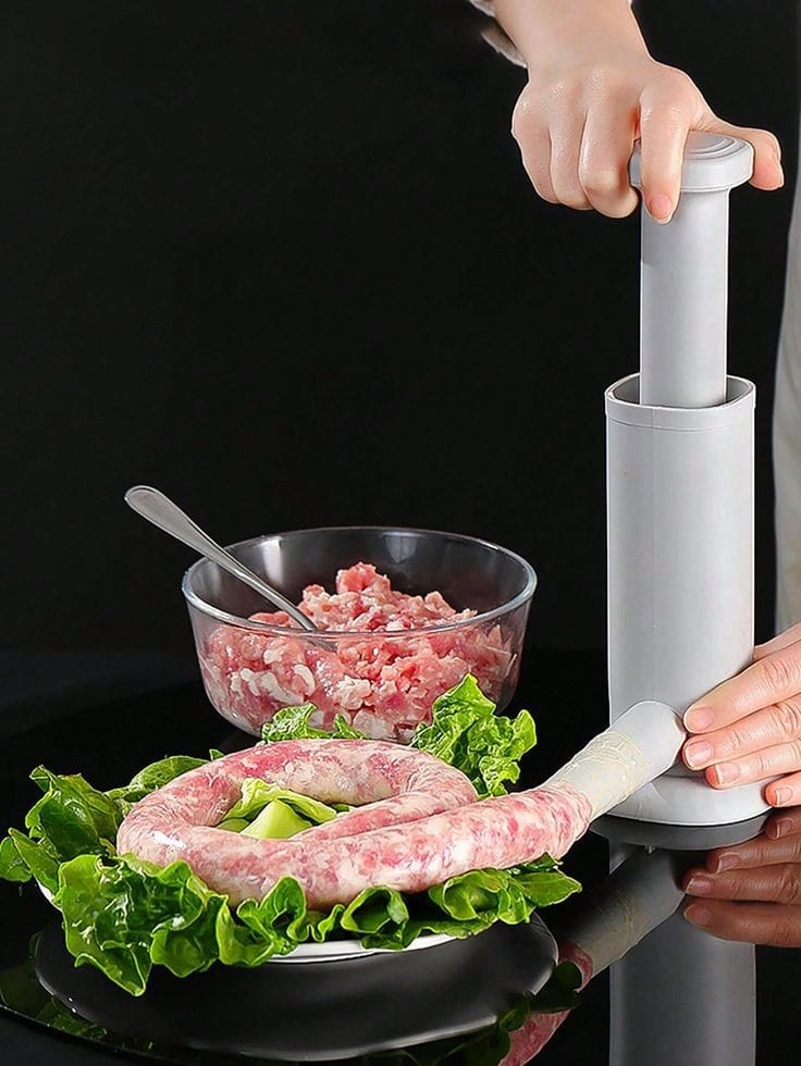 🥳🫒UNBEATABLE DEALS 🌿 🍒 Manual Sausage Stuffer – Easy, Efficient & Perfect for Homemade Sausages!🔥 Make Fresh, Flavorful Sausages with Ease! 🔥