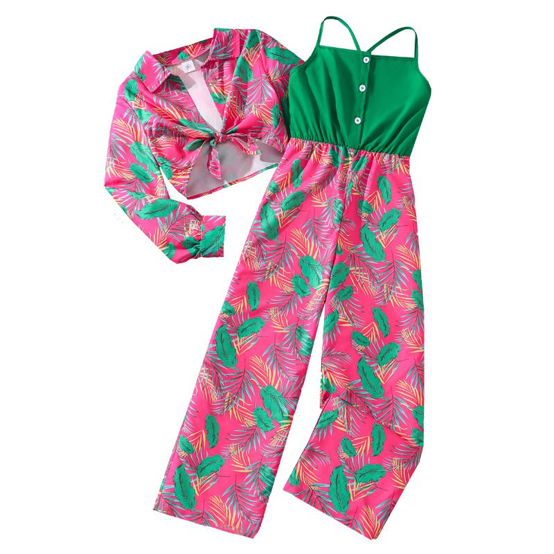 Wholesale Children Clothing Boutique Summer Girl Teenage 10 Year Kids Girls Clothing Set For 12 Years Old