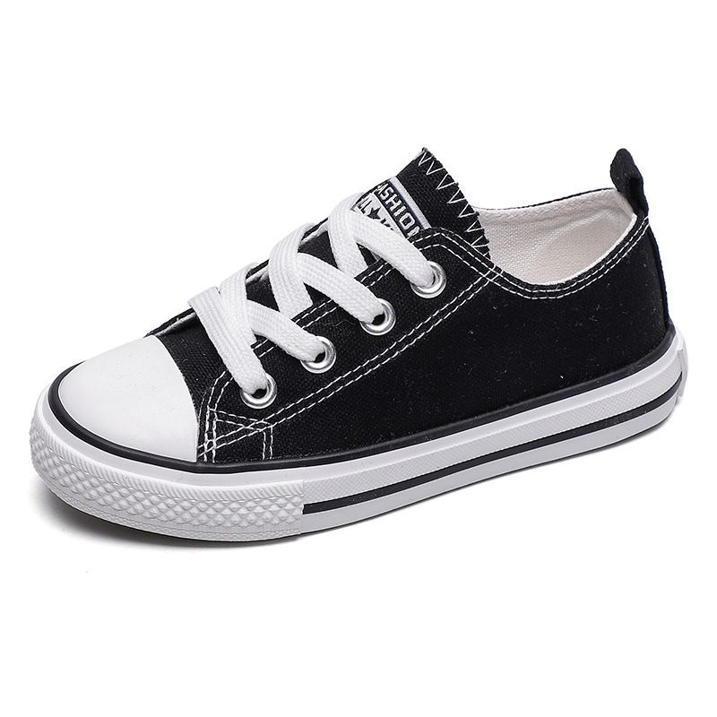 New Custom Design Rubber Child Customize Vulcanized Fabric lace up Cheap canvas Casual Skate Unisex Kid Canvas Shoes