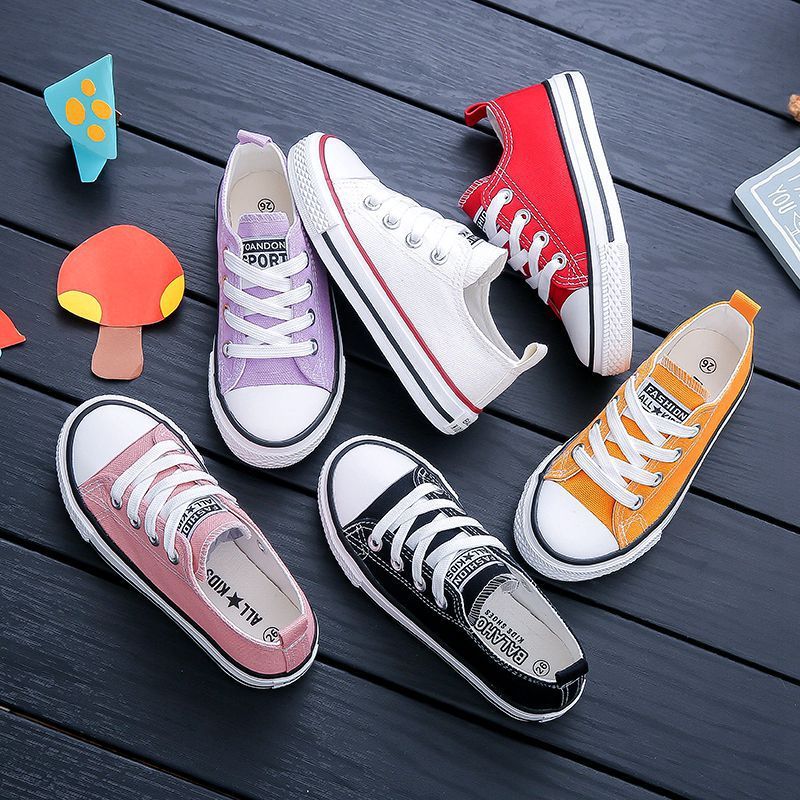 New Custom Design Rubber Child Customize Vulcanized Fabric lace up Cheap canvas Casual Skate Unisex Kid Canvas Shoes