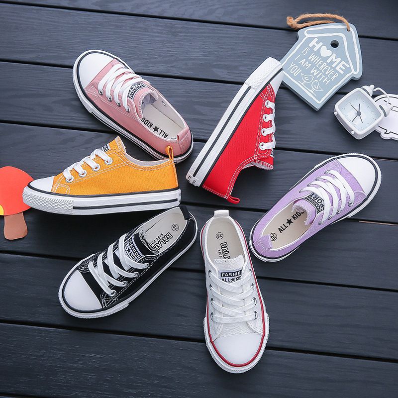 New Custom Design Rubber Child Customize Vulcanized Fabric lace up Cheap canvas Casual Skate Unisex Kid Canvas Shoes