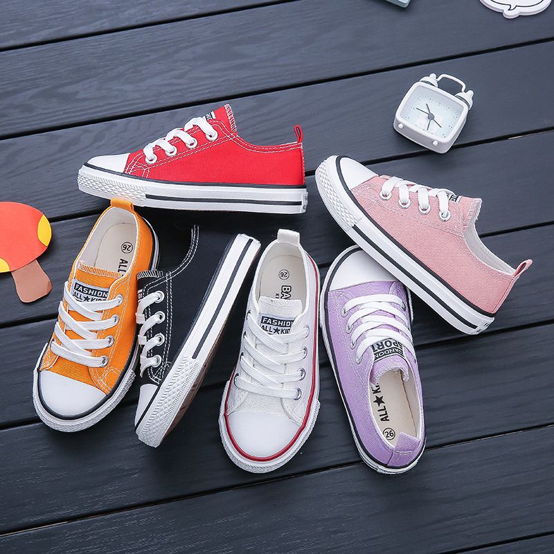 New Custom Design Rubber Child Customize Vulcanized Fabric lace up Cheap canvas Casual Skate Unisex Kid Canvas Shoes