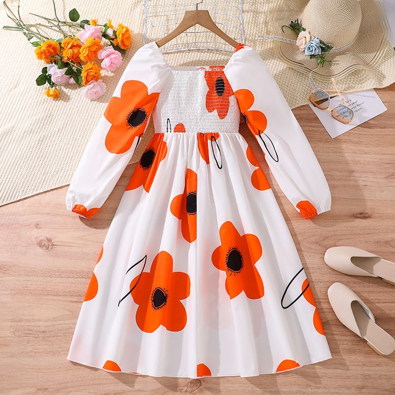 Girls Clothes Children Clothing Fall Spring Long Sleeve Kids 10 Years Girl Dresses