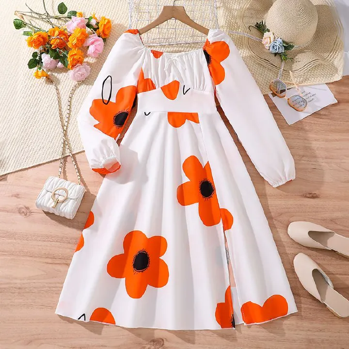 Girls Clothes Children Clothing Fall Spring Long Sleeve Kids 10 Years Girl Dresses