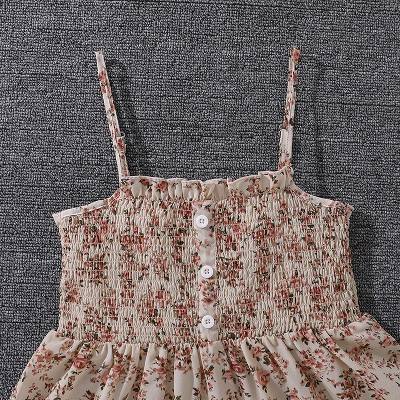 teenager girls clothes set children girls coat flower dress 2pcs outfit girl sling floral dresses