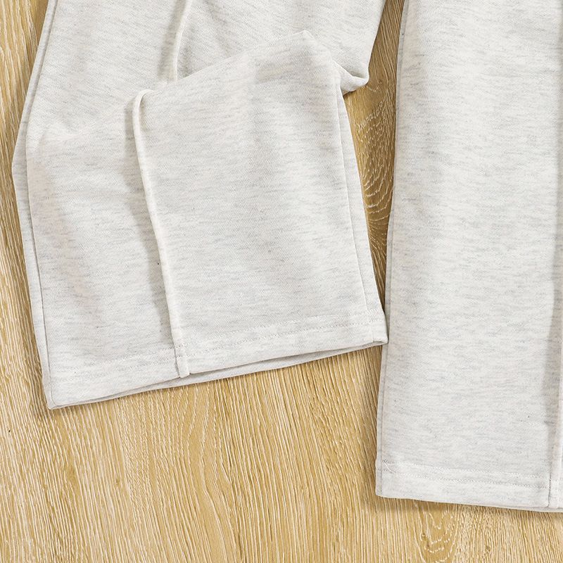 Factory Wholesale Toddler Little Girls Clothing Sets Long Sleeve Short Top Pullover Sweatshirt+pants Casual Kids Outfits