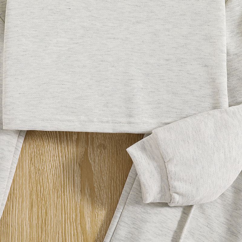 Factory Wholesale Toddler Little Girls Clothing Sets Long Sleeve Short Top Pullover Sweatshirt+pants Casual Kids Outfits