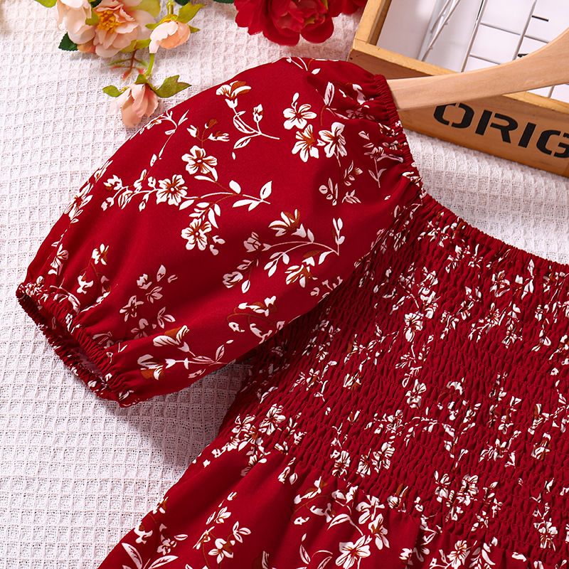 Summer 8 10 12 Years Wholesale Teenage Girls Clothing Kids Floral Dresses