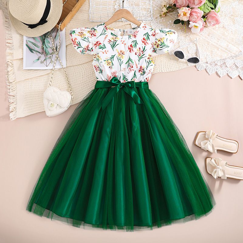 Summer Age 6 8 10 12 Years Old Latest Teenager Clothes Child Frocks Teen Girls Clothing Flower Dress for Kids Girls Dresses