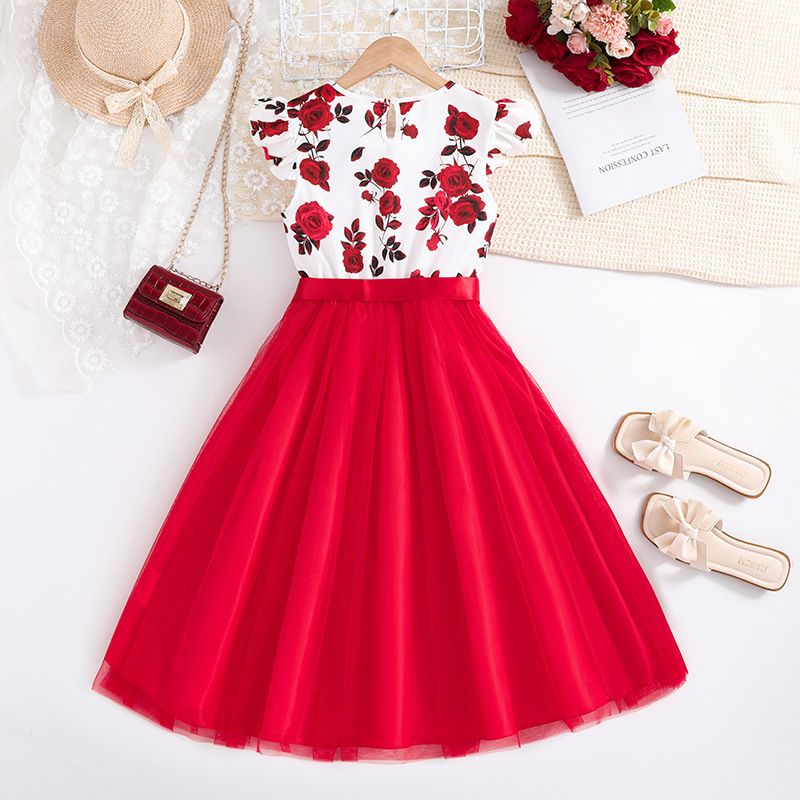 Summer Age 6 8 10 12 Years Old Latest Teenager Clothes Child Frocks Teen Girls Clothing Flower Dress for Kids Girls Dresses