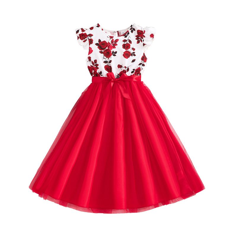 Summer Age 6 8 10 12 Years Old Latest Teenager Clothes Child Frocks Teen Girls Clothing Flower Dress for Kids Girls Dresses