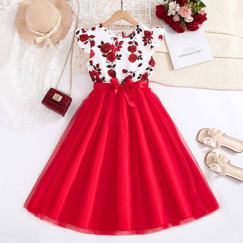 Summer Age 6 8 10 12 Years Old Latest Teenager Clothes Child Frocks Teen Girls Clothing Flower Dress for Kids Girls Dresses
