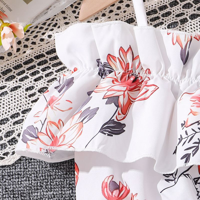 New Romantic Getaway Skirt Kids Dresses For Girls Ruffled Suspender + Hemline Kids Dresses 7-14T Panty Skirt Girls Clothing