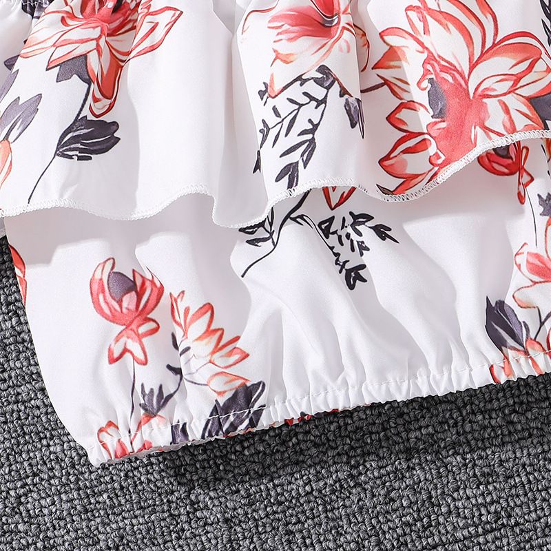 New Romantic Getaway Skirt Kids Dresses For Girls Ruffled Suspender + Hemline Kids Dresses 7-14T Panty Skirt Girls Clothing
