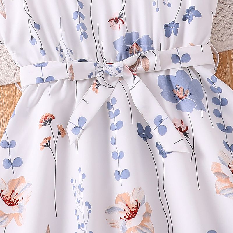 Summer Girls Clothing Casual Printed Sleeveless New Style Dresses for Middle and Older Children dress