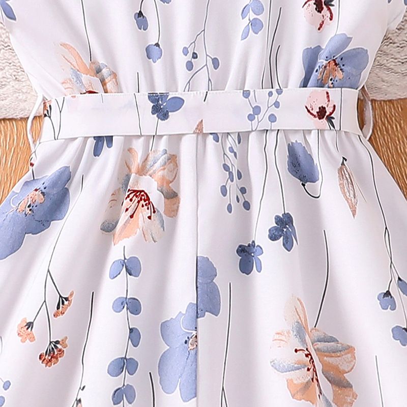 Summer Girls Clothing Casual Printed Sleeveless New Style Dresses for Middle and Older Children dress