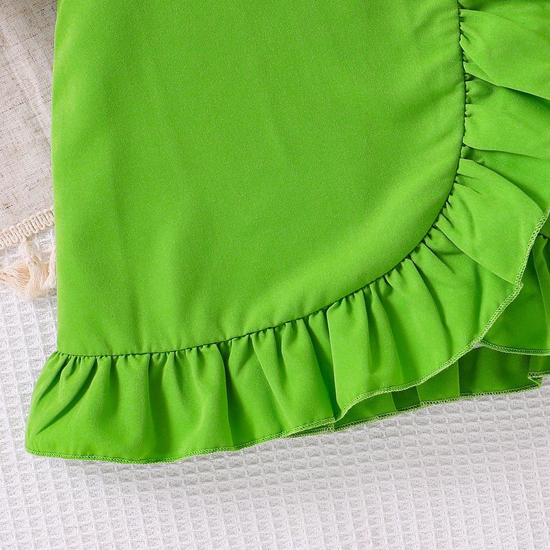 Summer Big Children Suit 2pcs T-shirt and Skirt 2pcs Floral Teenagers Girls Clothes Sets