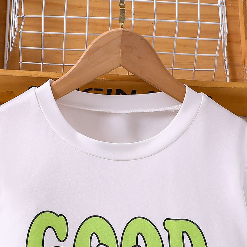 Summer Big Children Suit 2pcs T-shirt and Skirt 2pcs Floral Teenagers Girls Clothes Sets