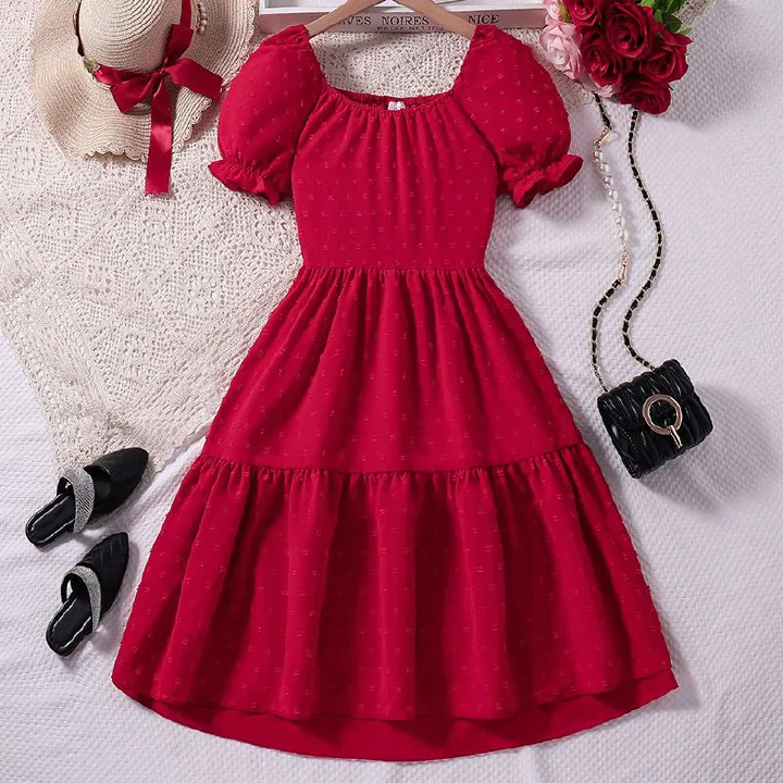 Trending Summer 8-12Year Old Cloths Children Gown Big Teen Girl Clothes Teenage Girls Clothing Frocks for Girl dresses