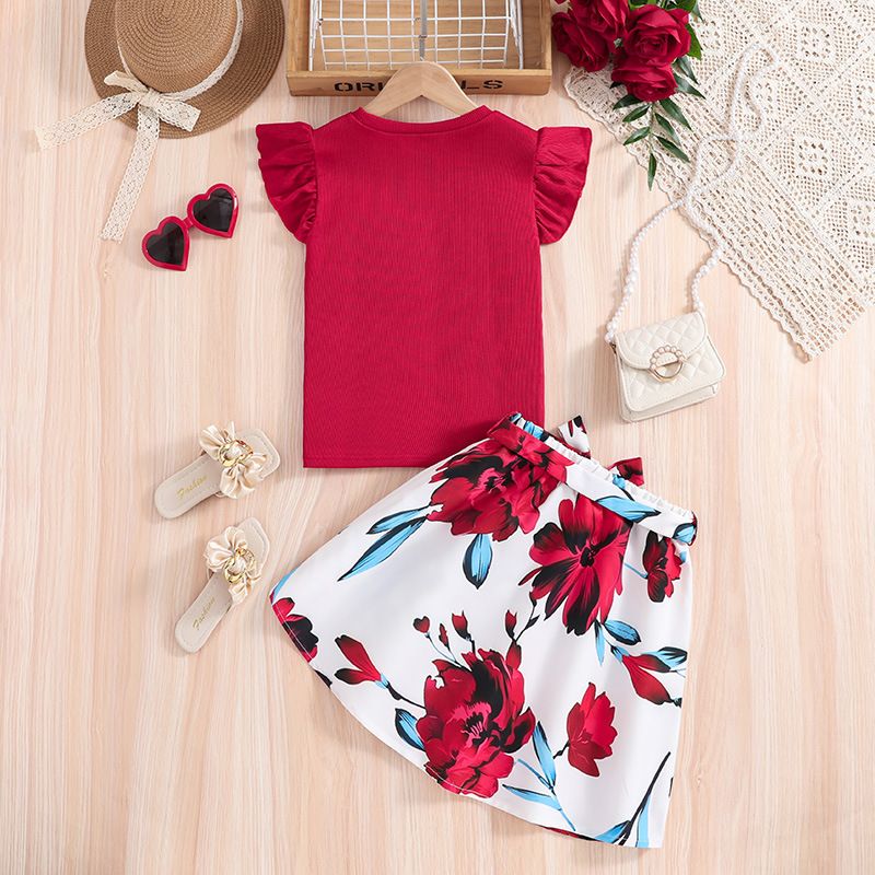 New baby girl pant set summer clothing toddler girls summer baby clothing sets kid girl clothing set