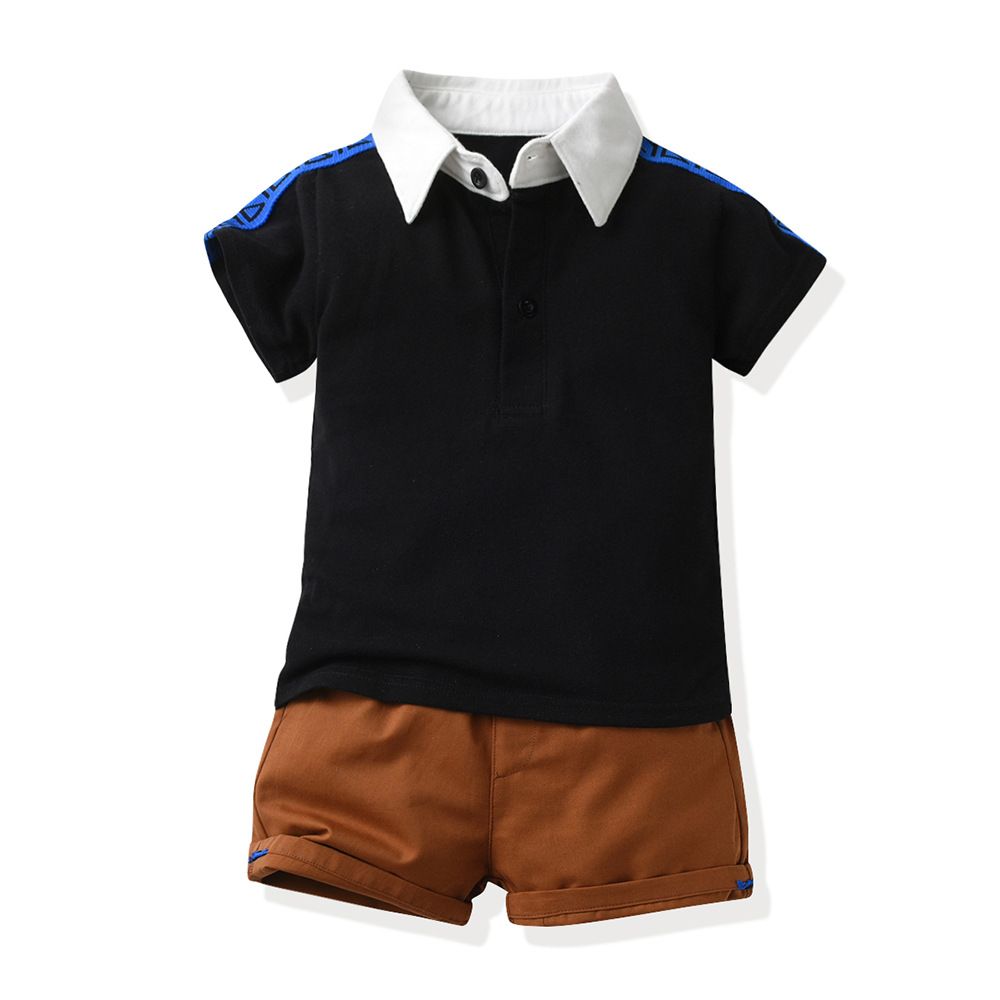 Summer Children's Clothing Short Sleeved Boys' Romper Shorts 2-piece Set Of Cotton Baby Suits