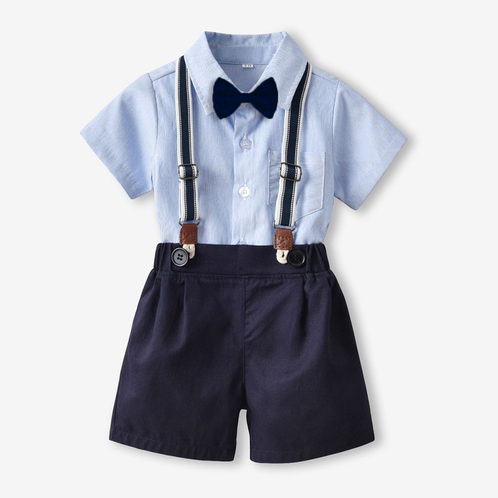 Summer Children's Clothing Short Sleeved Boys' Romper Shorts 2-piece Set Of Cotton Baby Suits
