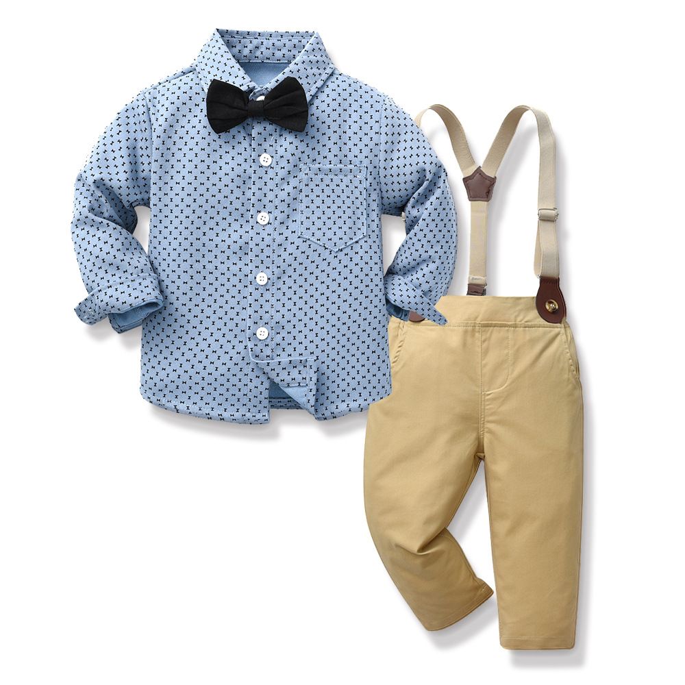 Summer Children's Clothing Short Sleeved Boys' Romper Shorts 2-piece Set Of Cotton Baby Suits