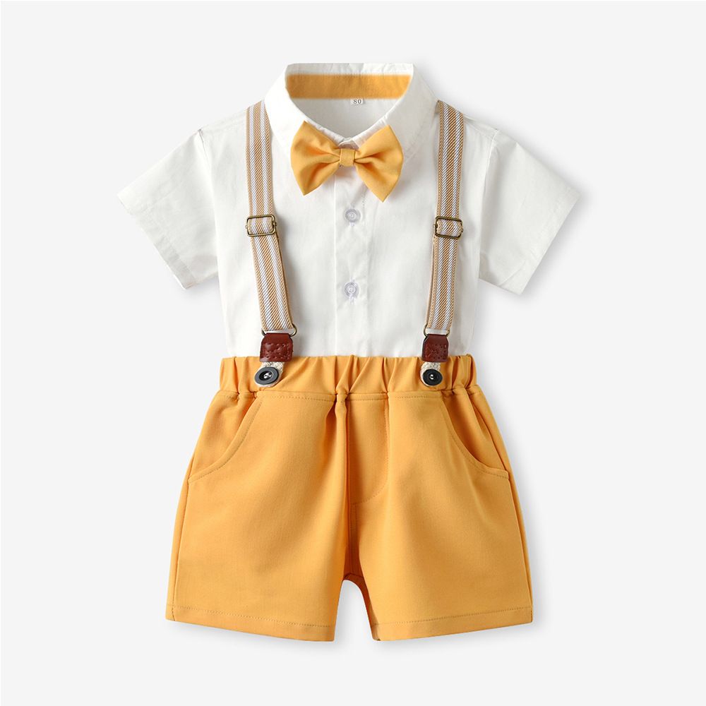 Summer Children's Clothing Short Sleeved Boys' Romper Shorts 2-piece Set Of Cotton Baby Suits