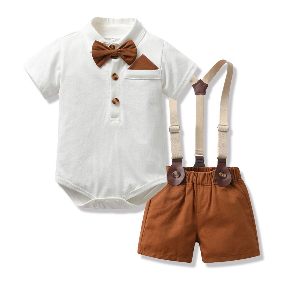 Toddler Boy Clothes Formsl Shirt Suit Hat Custom Logo Baby Boy Clothes Birthday Outfit Baby Clothes