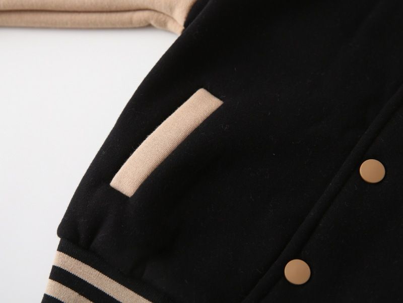 Boys' Baseball Uniform Autumn And Winter Version Boys' Thick Warm Coat Integrated Fur Handsome and cool Blazer