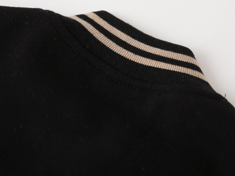 Boys' Baseball Uniform Autumn And Winter Version Boys' Thick Warm Coat Integrated Fur Handsome and cool Blazer