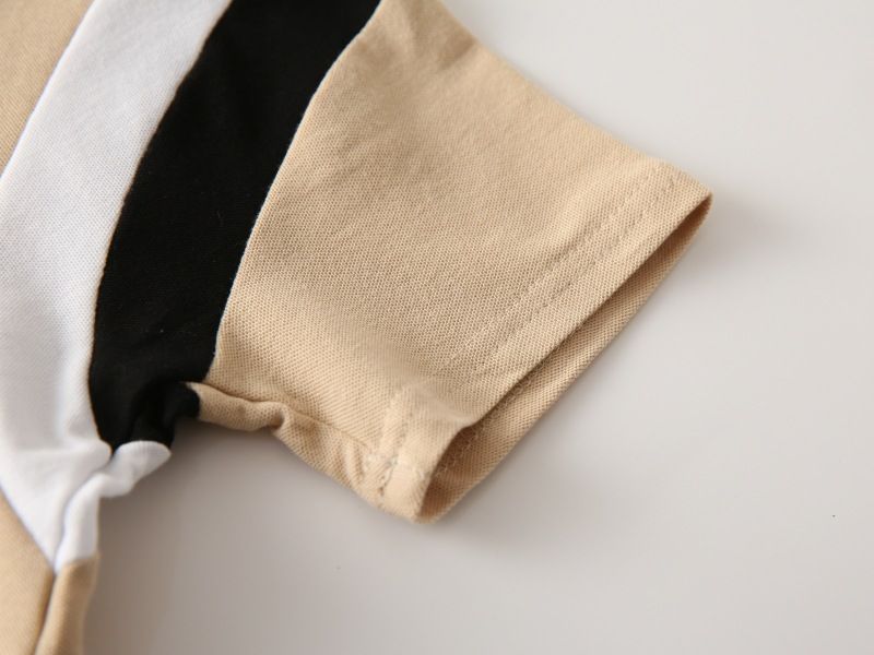 Casual Children's Short Sleeve T-Shirt 100% Cotton Baby Base Shirt with O-Neck Soft Knitted Animal Pattern Plus Size ODM Supply