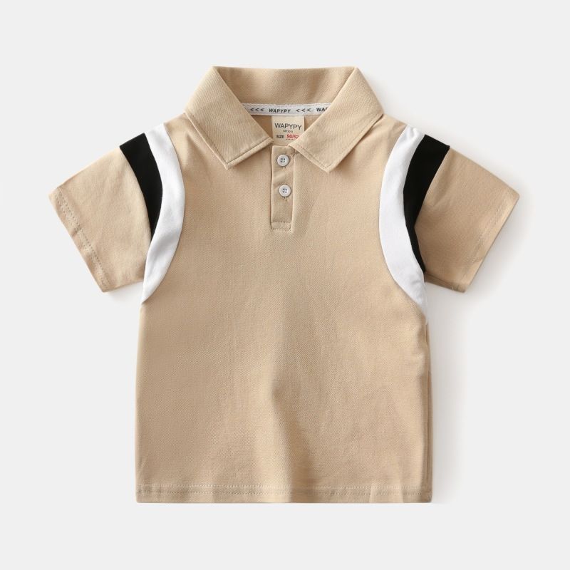 Casual Children's Short Sleeve T-Shirt 100% Cotton Baby Base Shirt with O-Neck Soft Knitted Animal Pattern Plus Size ODM Supply