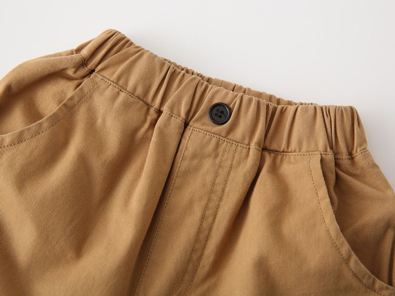 Kids Casual Shorts Boys 100%Cotton Fashion Shorts Quarter/Mid Cargo Pants Support Customized wholesale