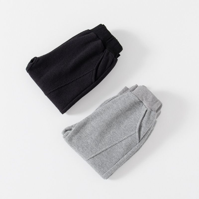 Baby fashion casual pants boy's sweatpants with fleece stylish baggy sweatpants