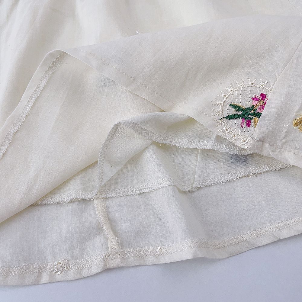 Children's clothes summer new style fresh embroidered suit for little girls 2-6 years old girls halter top + half skirt two-pcs