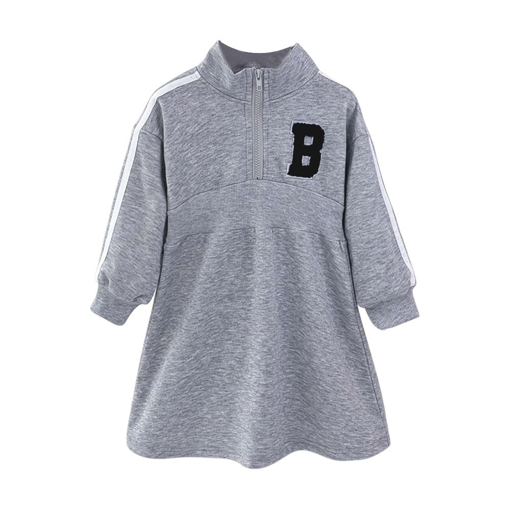 New Arrival Summer Baby Girls Long Sleeve Polo Dresses High Quality Wholesale Pure Cotton Kids Girls Clothing Sweatshirt Dress