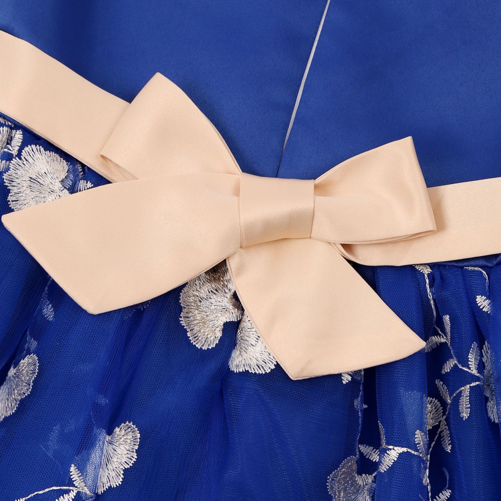 Latest children flower girl dress princess sleeveless baby girls party wear dress