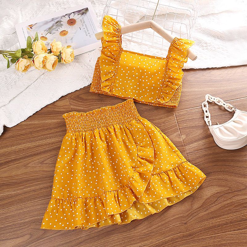 6 8 10 12 Years Old 2 Piece Skirt and Top Sets Korean Design Outfit Big Girls Clothing Teenager Clothes Kids Dresses for Girls  Sets