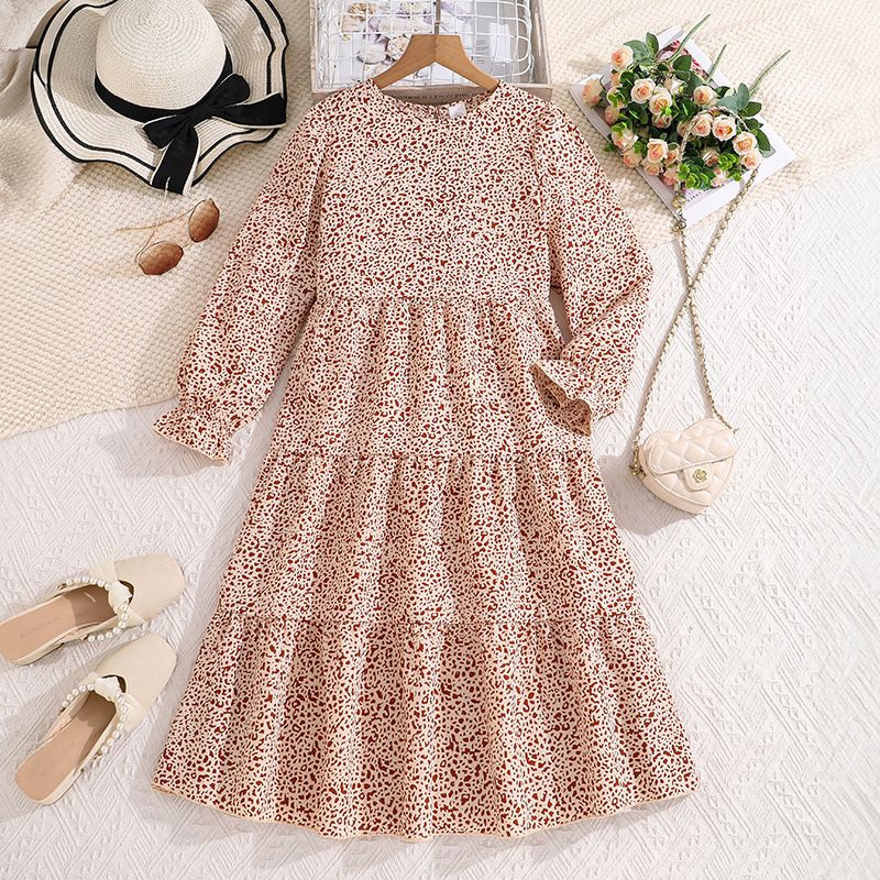 13-16Years Children Clothes  Kids Teenage Autumn Long Dress For 13 Year Old Girl   Dresses