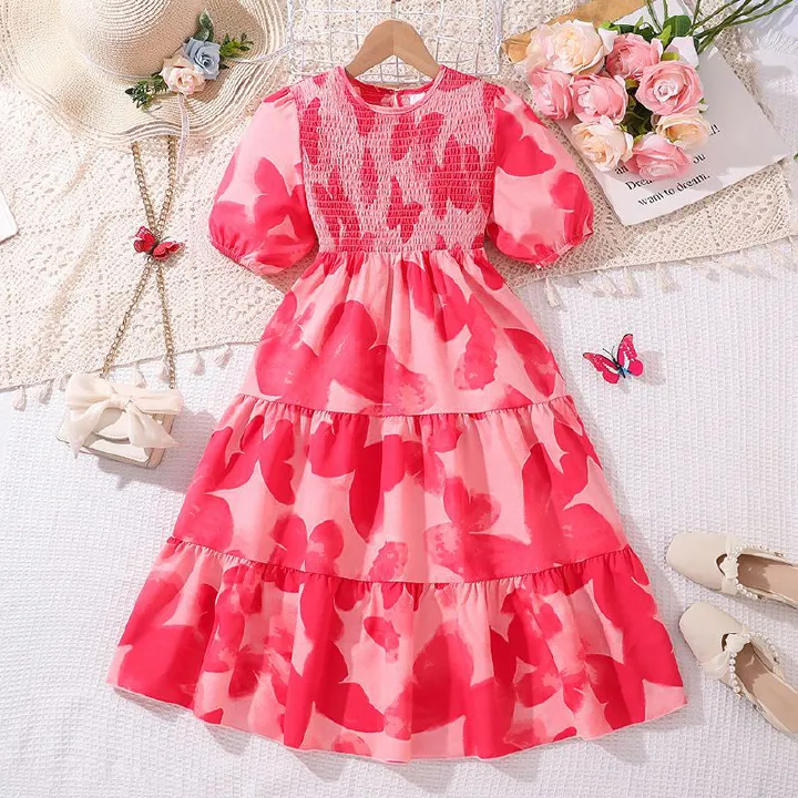 Clothing Children Teenage  Boutique Teen Summer Girl Kid Dresses For Girls Dresses