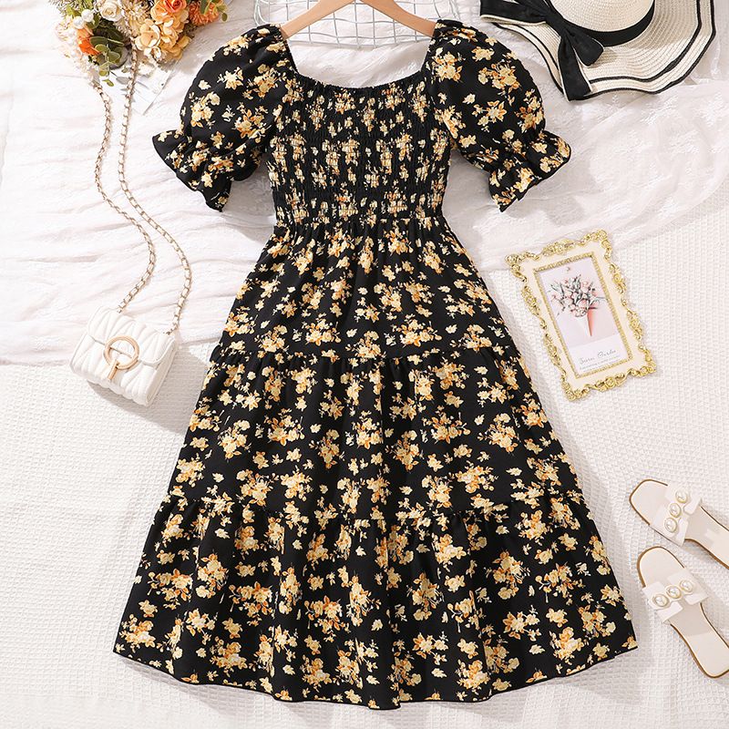 Clothing Children Kid Teenage  Boutique Teen Summer Girls Dresses 10-14 Years Dresses