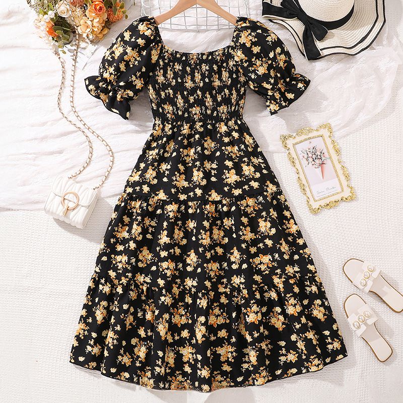 Clothing Children Kid Teenage  Boutique Teen Summer Girls Dresses 10-14 Years Dresses